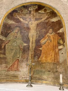 Fresco in der Kirche von Bassano in Teverina Santa Maria dei Lumi